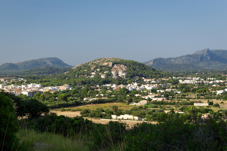 Balearic town on Mallorca - Pollenca, Spainの写真素材