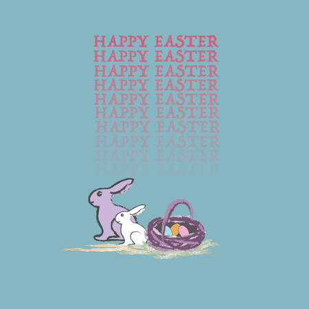 Happy Easterのイラスト素材