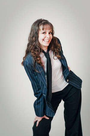 Pretty young woman portraitの写真素材