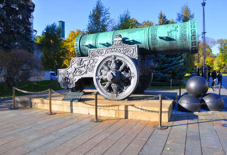 Tsar Cannon in the Moscow Kremlin. Moscow, Russia