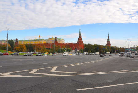 Borovitskaya area. Moscow. Russiaのeditorial素材