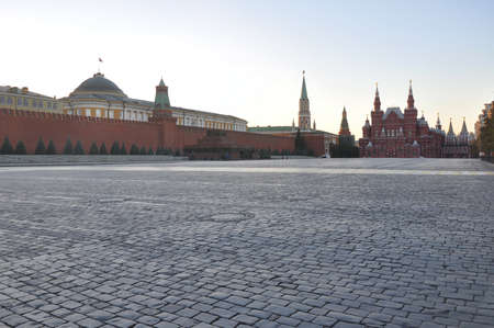 Red Square is completely blocked. Moscow, Russiaのeditorial素材