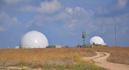 Radar company of the armed forces of the Russian Federation near the village of Olenevka. Crimea