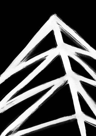 Connection structure of a modern building Abstract graphics for decoration for wallpapers, poster, cover booklet, profit energy, herringboneの写真素材