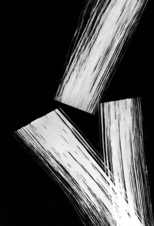 The figure of a man who bowed his head and folded his arms in front of him in an abstract style, profit energyの写真素材