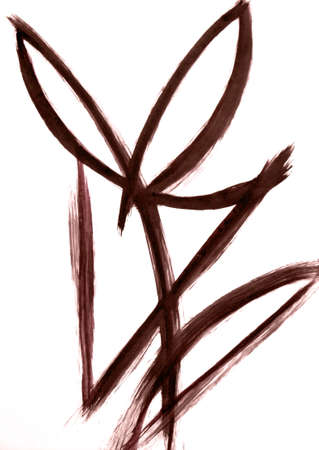 flexible arc lines create the image of the person who first crosses the finish line in an abstract...