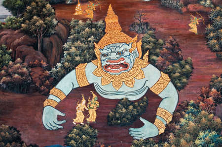 More than 200 years old  Mural of Ramayana 