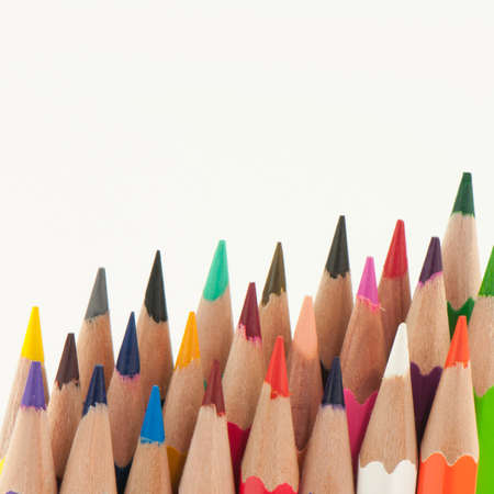 close up pastel isolate on white backgroundの写真素材