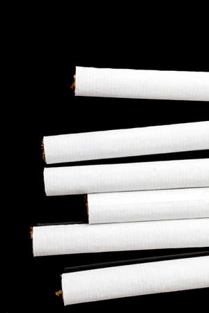 Cigarettes isolated on a black background
