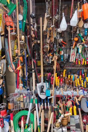 KOMOTINI, GREECE - JULY 2, 2014: View of the old city and stores with tools. Orthodox Christians and Muslims coexist harmoniously in the Thracian valley for many years
のeditorial素材