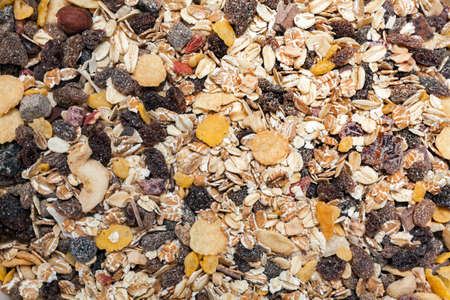 Muesli background textureの写真素材