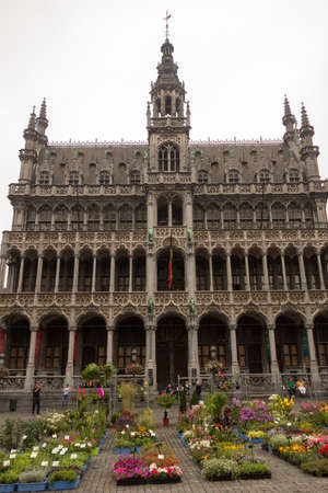 Brussels, Belgium - Grand Place, July 22, 2014: Photo of Grand Place or Grote Markt - the central square of Brussels and most beautiful town square in Europe のeditorial素材