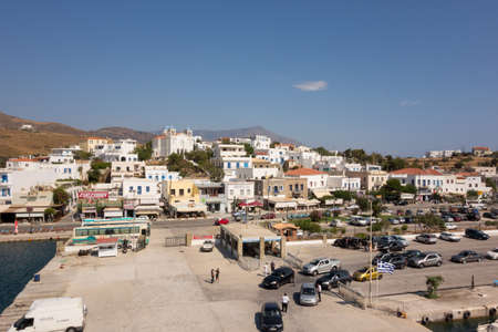 Marina of Andros, is the northernmost island of the Greek Cyclades archipelago in the Aegean Sea - area is 380 km2, 40 km long, and its greatest breadth is 16 km.のeditorial素材