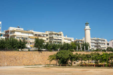 The lighthouse of Alexandroupolis city in Greeceの写真素材