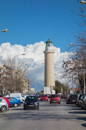ALEXANDROUPOLIS, GREECE - FEB 3, 2015: Tourists in center of city. Tourism is a decisive sector of hope for Greek economy - In the year Greece receives about 18 million tourists.のeditorial素材