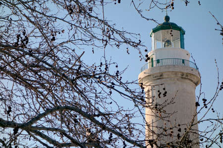 The lighthouse of Alexandroupolis city in Greeceの写真素材