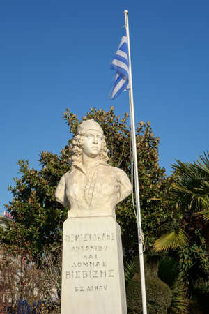 Monument Hadjiantoni and Domna Vizvizi on coastal avenue of Alexandroupolis, Greece. It was created in 1987 by sculptor George Megfkoula.のeditorial素材