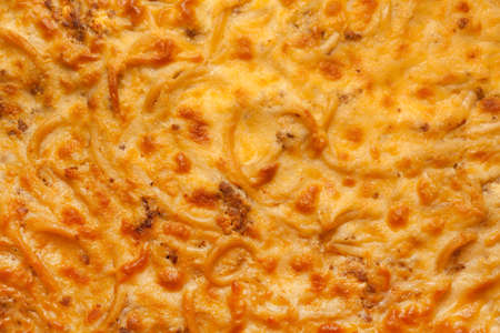 Pastitsio top view. Greek foodの写真素材