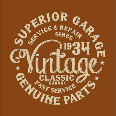 Vintage Garageのイラスト素材