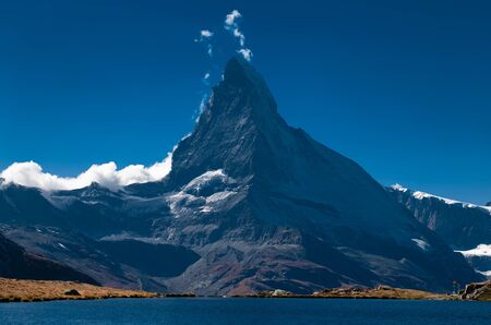 Matterhorn. Famous mountain in Zermatt Switzerland.の写真素材