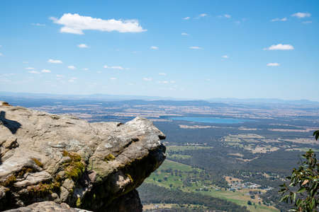 The Grampians National Park in Victoria, Australia on a clear blue skyの写真素材