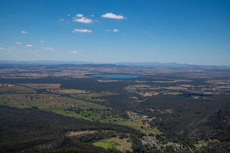 The Grampians National Park in Victoria, Australia on a clear blue skyの写真素材