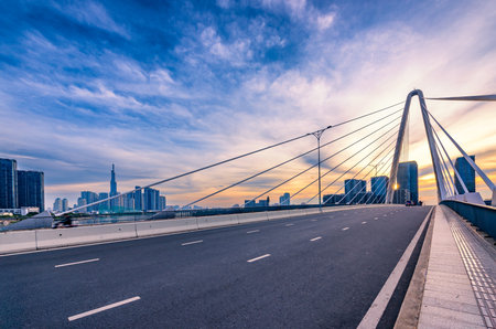 Buildings in the central area of Ho Chi Minh City, along the Saigon River. The symbol of modernity and dynamism of the largest city in the countryの写真素材
