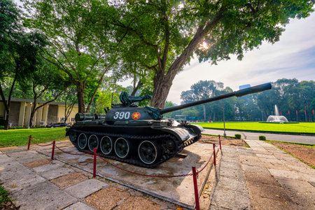 The Independence Palace, also publicly known as the Reunification Convention Hall, is a landmark in Ho Chi Minh City (formerly known as Saigon), Vietnam.の写真素材