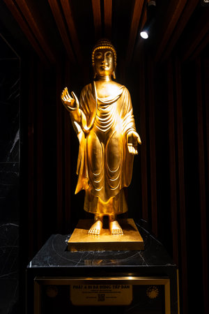 Ba Den mountain tourist area, Tay Ninh province, Vietnam. The tourist area has unique Buddhist architecture with the highest elevation in the area view from below is very beautifulの写真素材