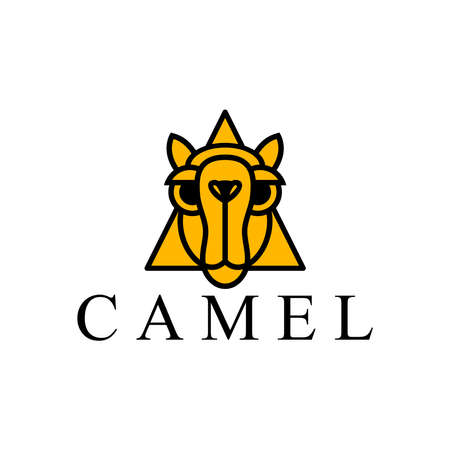 mascot camel logo design ideaのイラスト素材