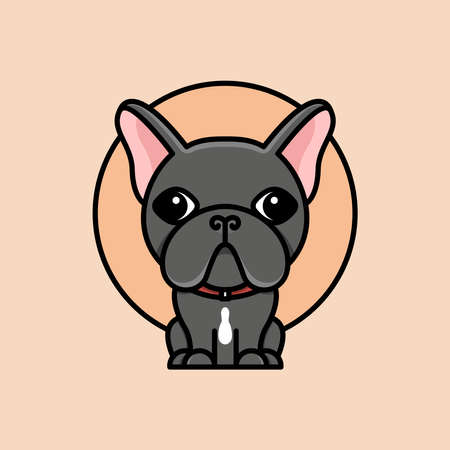 mascot cartoon dog logo inspirationのイラスト素材