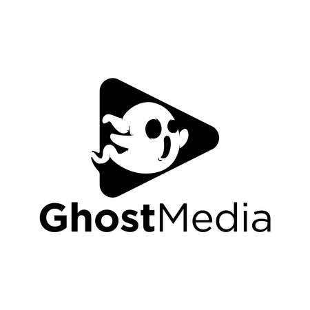 ghost media logo design ideaのイラスト素材
