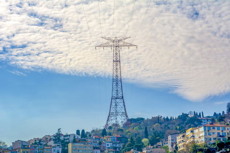 Electrical buildings in Istanbul, Turkey