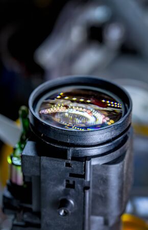 close up camera lens, camera lens backgroundの写真素材