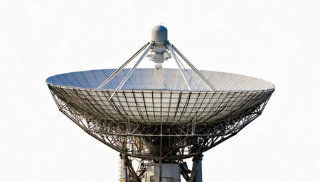 satellite dish on a white background. satellite dish on a white backgroundの素材