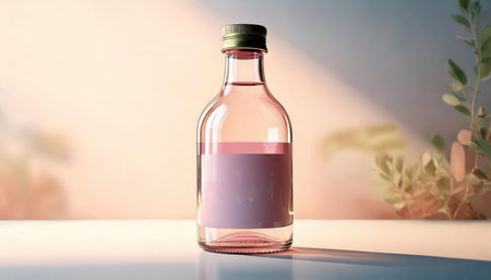 Cute koala with a bottle of champagne and a glass of champagneの素材