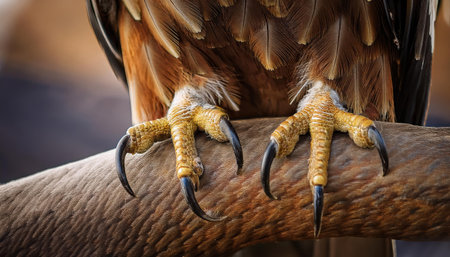 Close up of the head of a Golden Eagle (Aquila chrysaetos)の素材