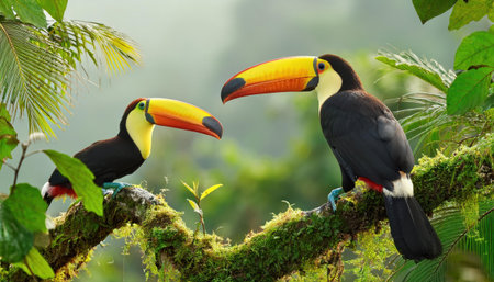 Keel-billed Toucan - Ramphastos tocoの素材
