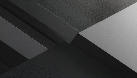 Abstract black and white geometric background. 3d rendering, 3d illustration.の素材