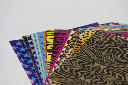 Scrapbook Paper close-up with blank background