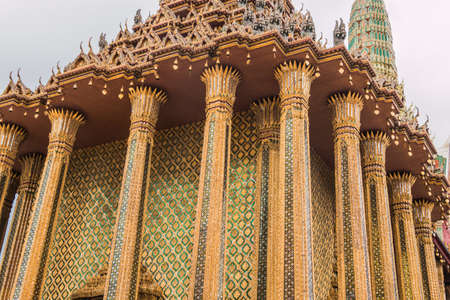 Wat Phra Kaew, Temple of the Emerald Buddha, Bangkok, Thailandのeditorial素材