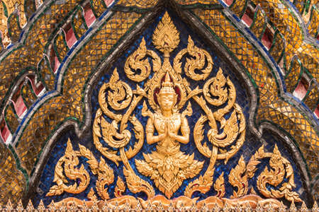 Wat Phra Kaew, Temple of the Emerald Buddha, Bangkok, Thailandのeditorial素材