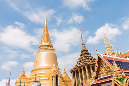 Wat Phra Kaew, Temple of the Emerald Buddha, Bangkok, Thailandのeditorial素材