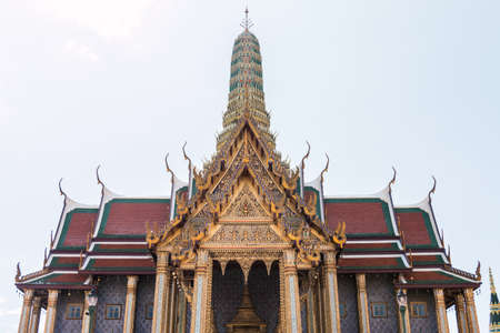 Wat Phra Kaew, Temple of the Emerald Buddha, Bangkok, Thailandの写真素材