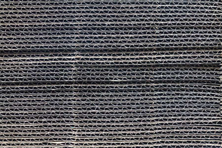 Texture of stacked corrugated cardboardの写真素材