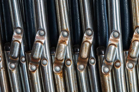 metal bars texture backgroundの写真素材