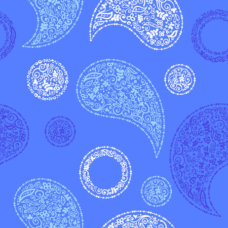Floral paisley ornament seamless pattern のイラスト素材
