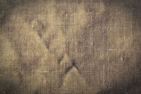 Rustic old burlap textureの写真素材