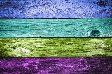weathered wooden planks brightly tinted backgroundの写真素材