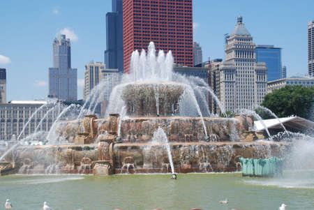 Buckingham Fountain, Chicagoの写真素材